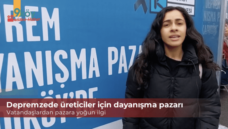 Kadıköy’de depremzedeler için dayanışma pazarı kuruldu