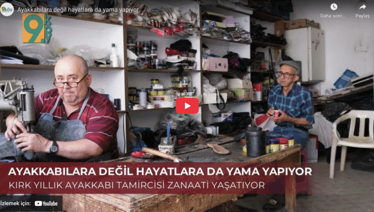 Ayakkabılara değil hayatlara da yama yapıyor