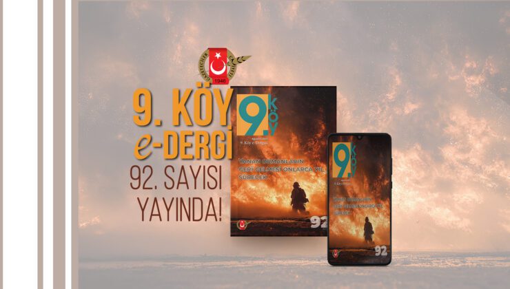 9.Köy e-Dergi 92. sayı yayında!