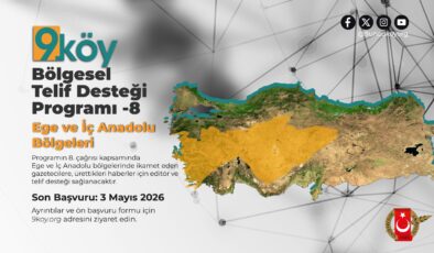 9. Köy Bölgesel Telif Desteği Programı – 8 başvurulara açıldı