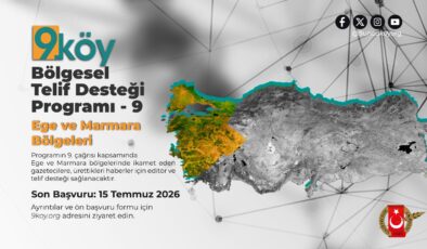 9. Köy Bölgesel Telif Desteği Programı – 9 başvurulara açıldı